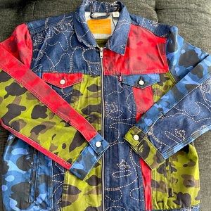 Levi’s x Bape Multicolored trucker jacket type III